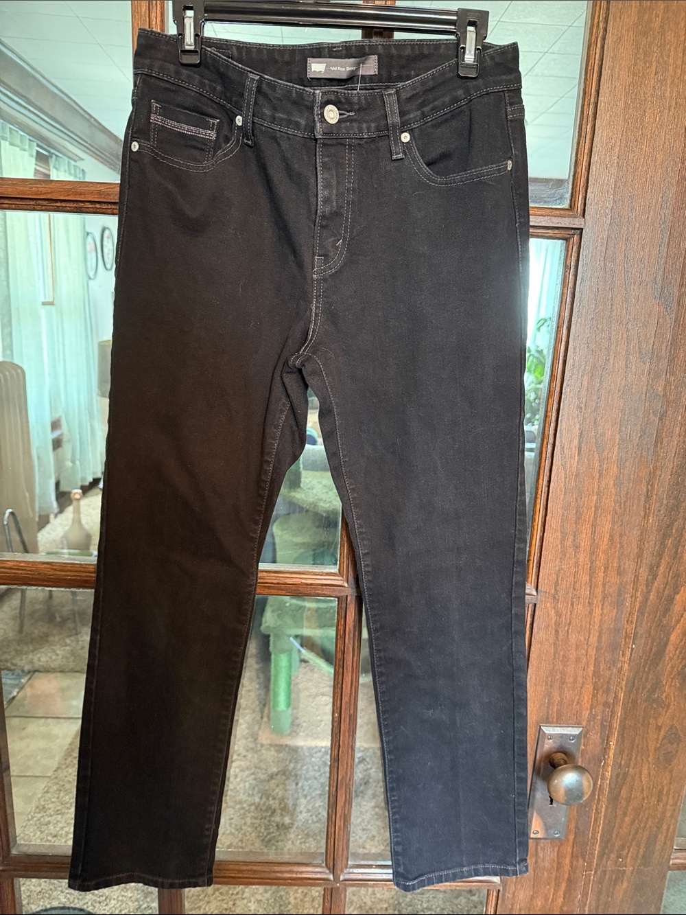 Levi's Black Slim Straight Jeans